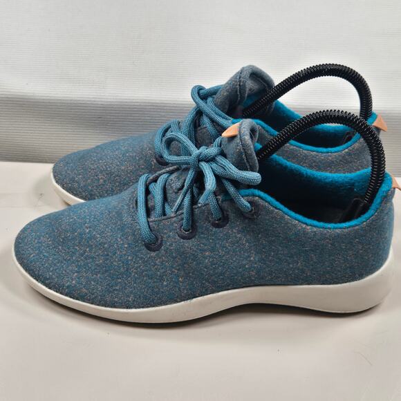 allbirds Shoes - Allbirds Wool Low Top Runner Lace Up Blue Shoes Women's Size 8‎